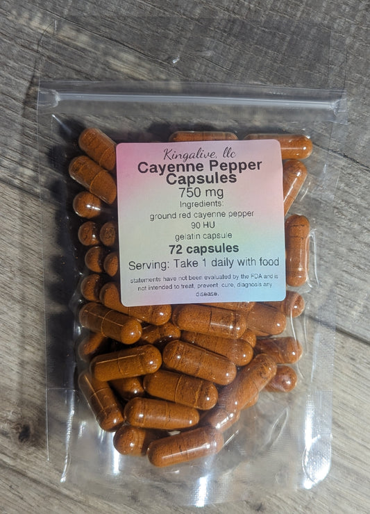 Cayenne Pepper capsules (90MHU)