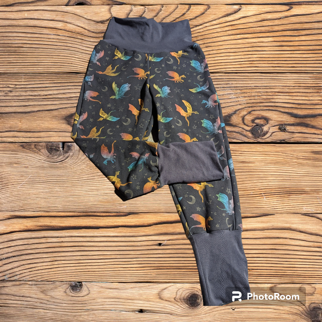 3-6y Slouchy Joggers Dragon Moon grow with me pant